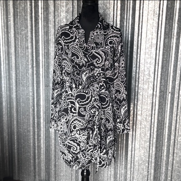 Rachel Zoe Dresses & Skirts - RACHEL ZOE PAISLEY PRINT FAUX WRAP SHIRT DRESS